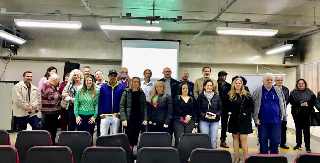 Cooperantes de Praças reunidos no 1º encontro realizado no auditório da Subprefeitura